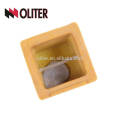 OLITER square thermal analysis sampling cup and silicon analyzer carbon cup with precoated sand